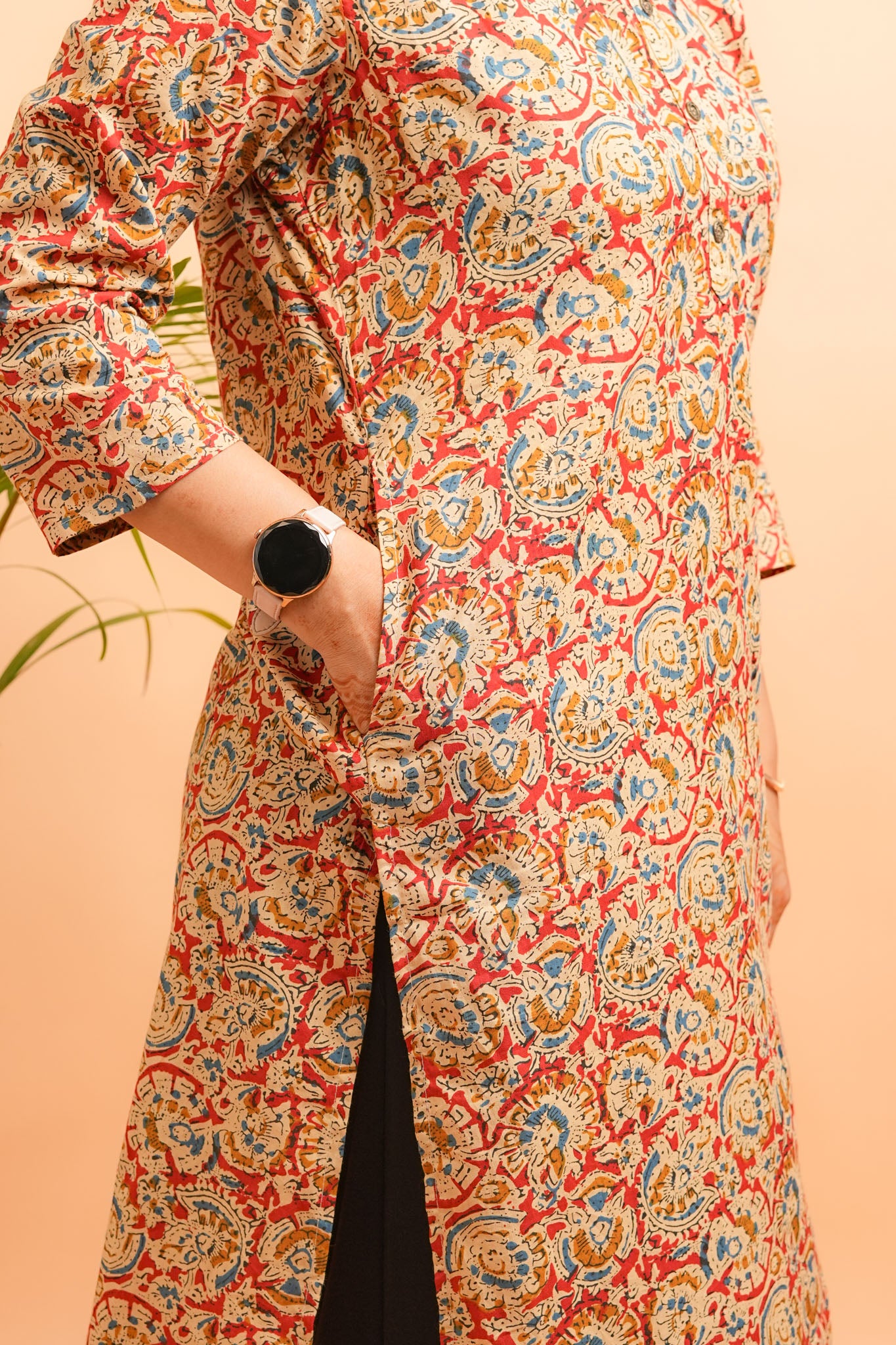 KIYA- AJRAKH PRINT COTTON KURTA