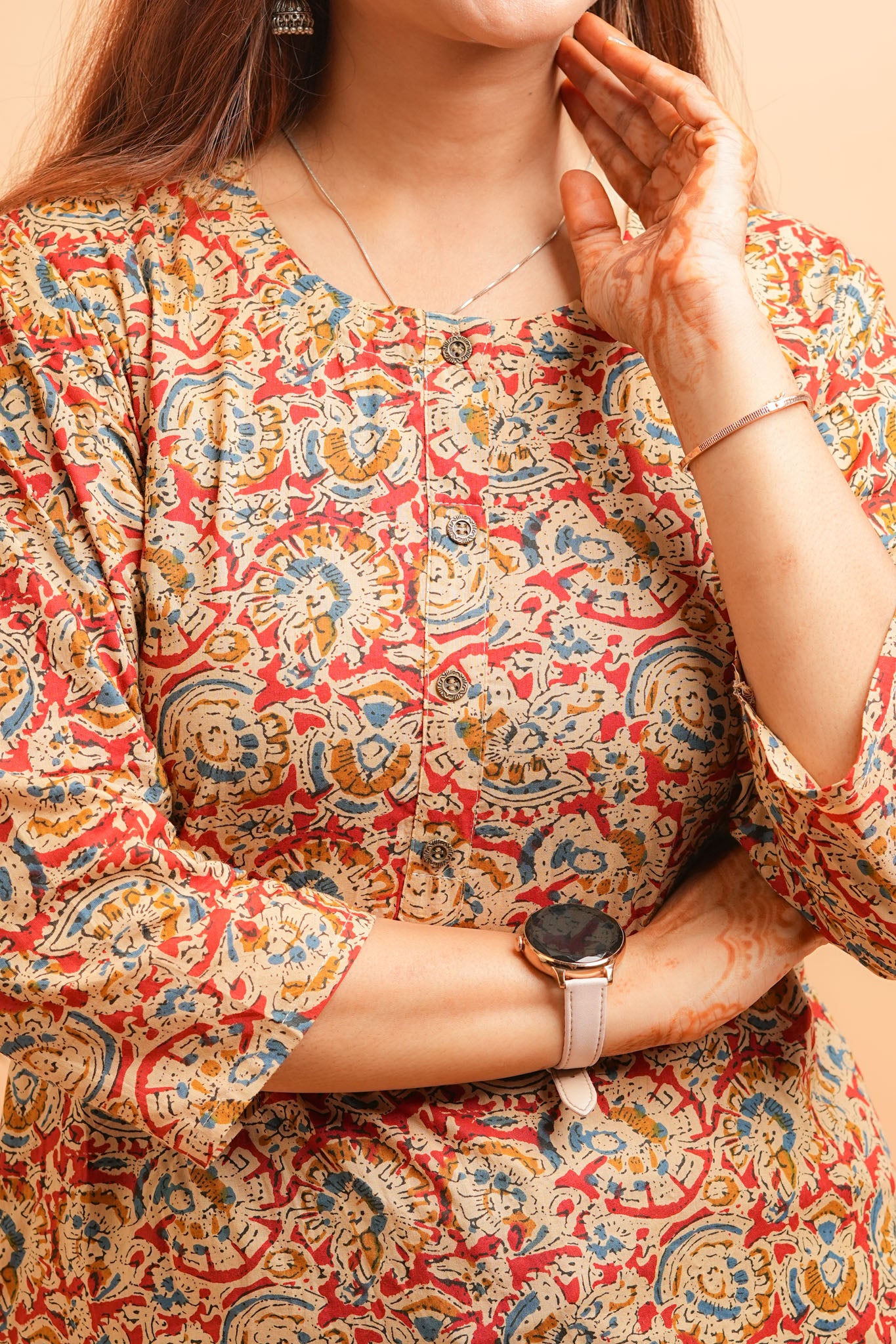 KIYA- AJRAKH PRINT COTTON KURTA