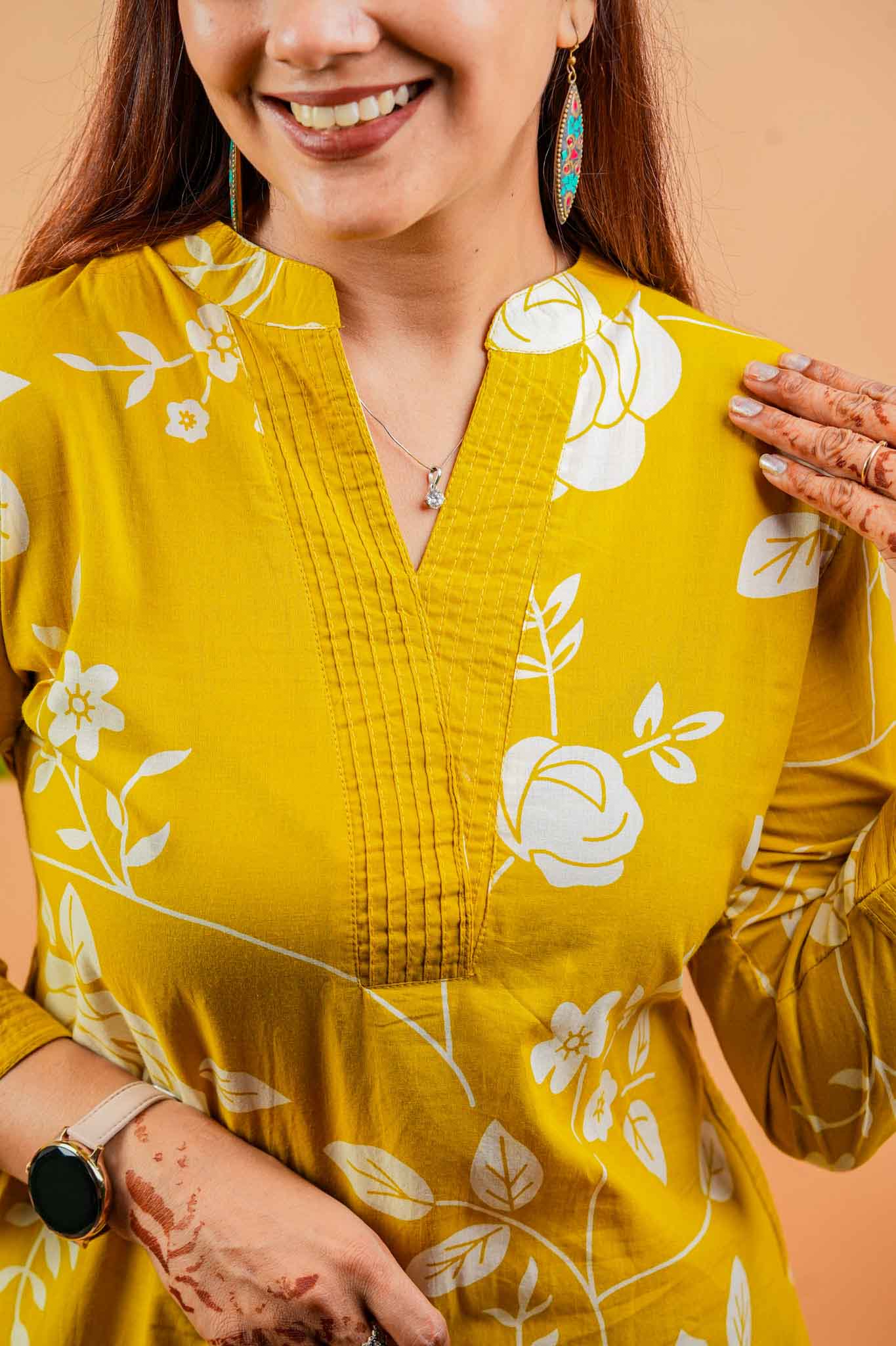 LYM- MUSTARD PREMIUM COTTON CO-ORD SET