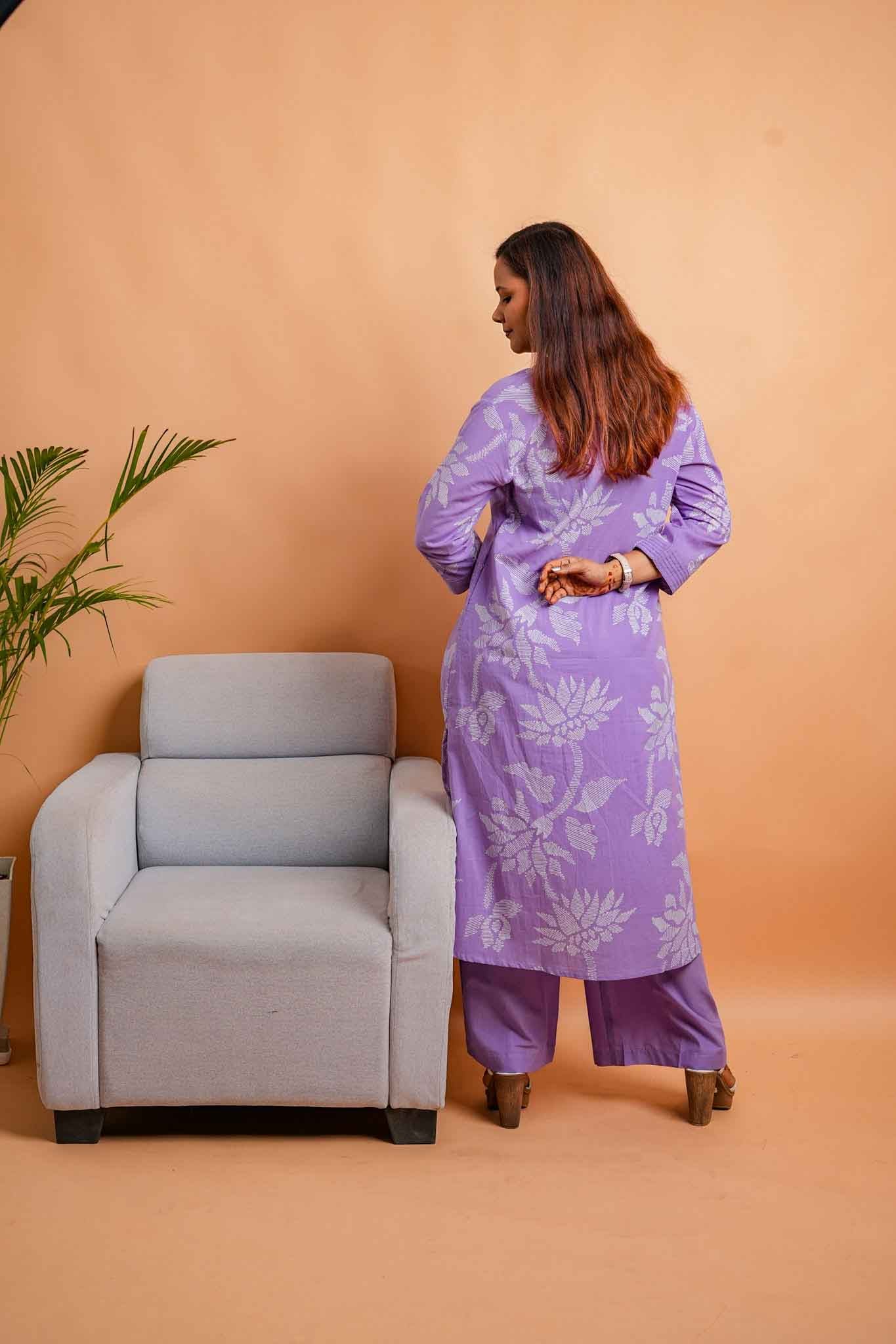 LUV- LILAC PREMIUM COTTON CO-ORD SET