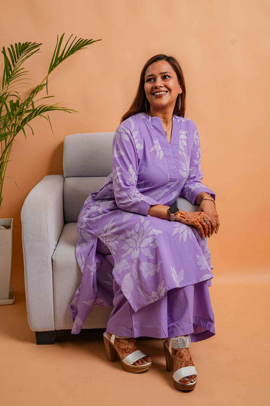 LUV- LILAC PREMIUM COTTON CO-ORD SET