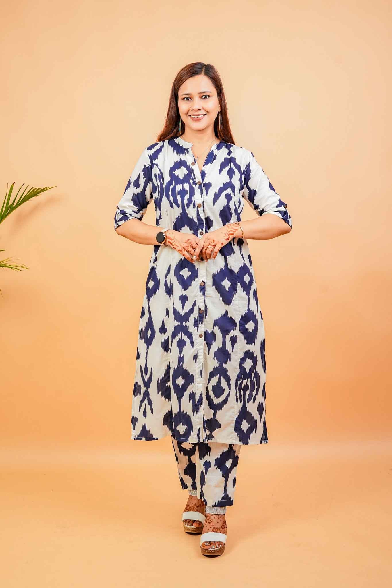 LUVA - NAVY AND WHITE CO-ORD SET