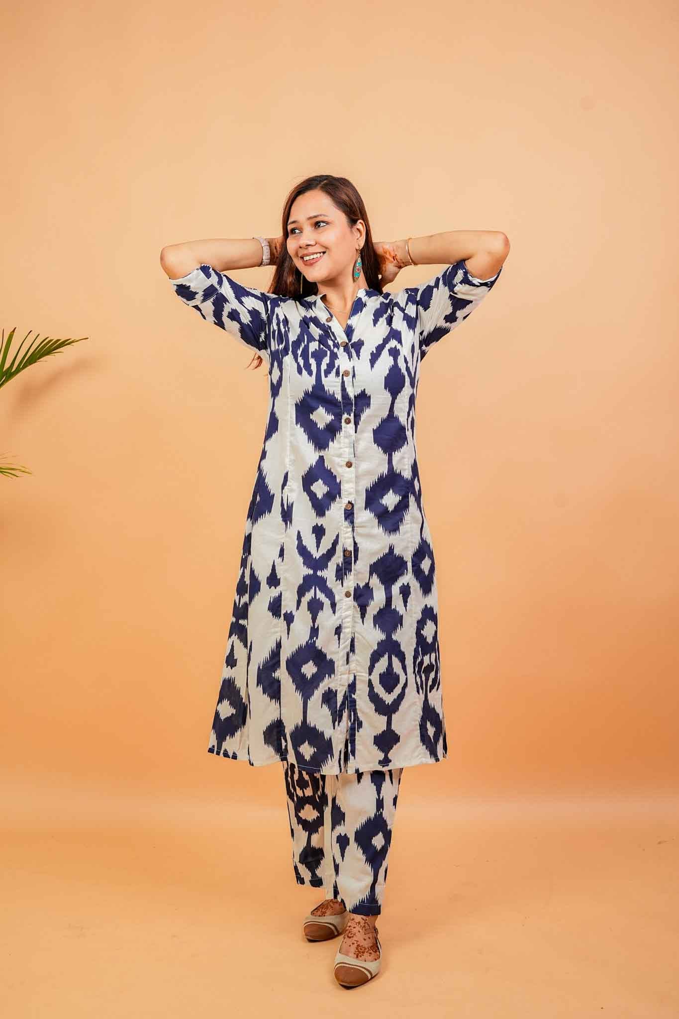 LUVA - NAVY AND WHITE CO-ORD SET