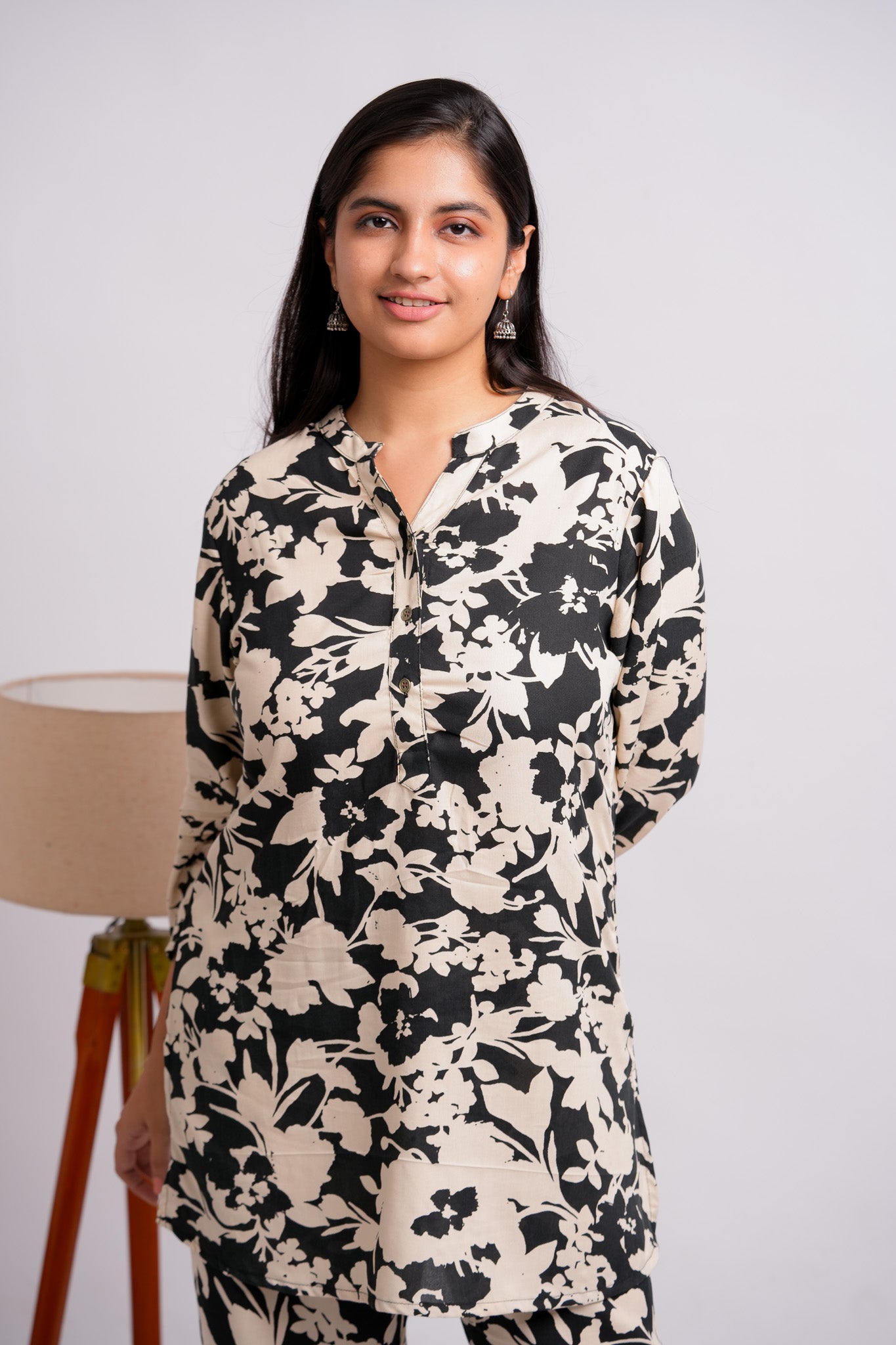 LERA- BLACK AND CREAM CO-ORD SET