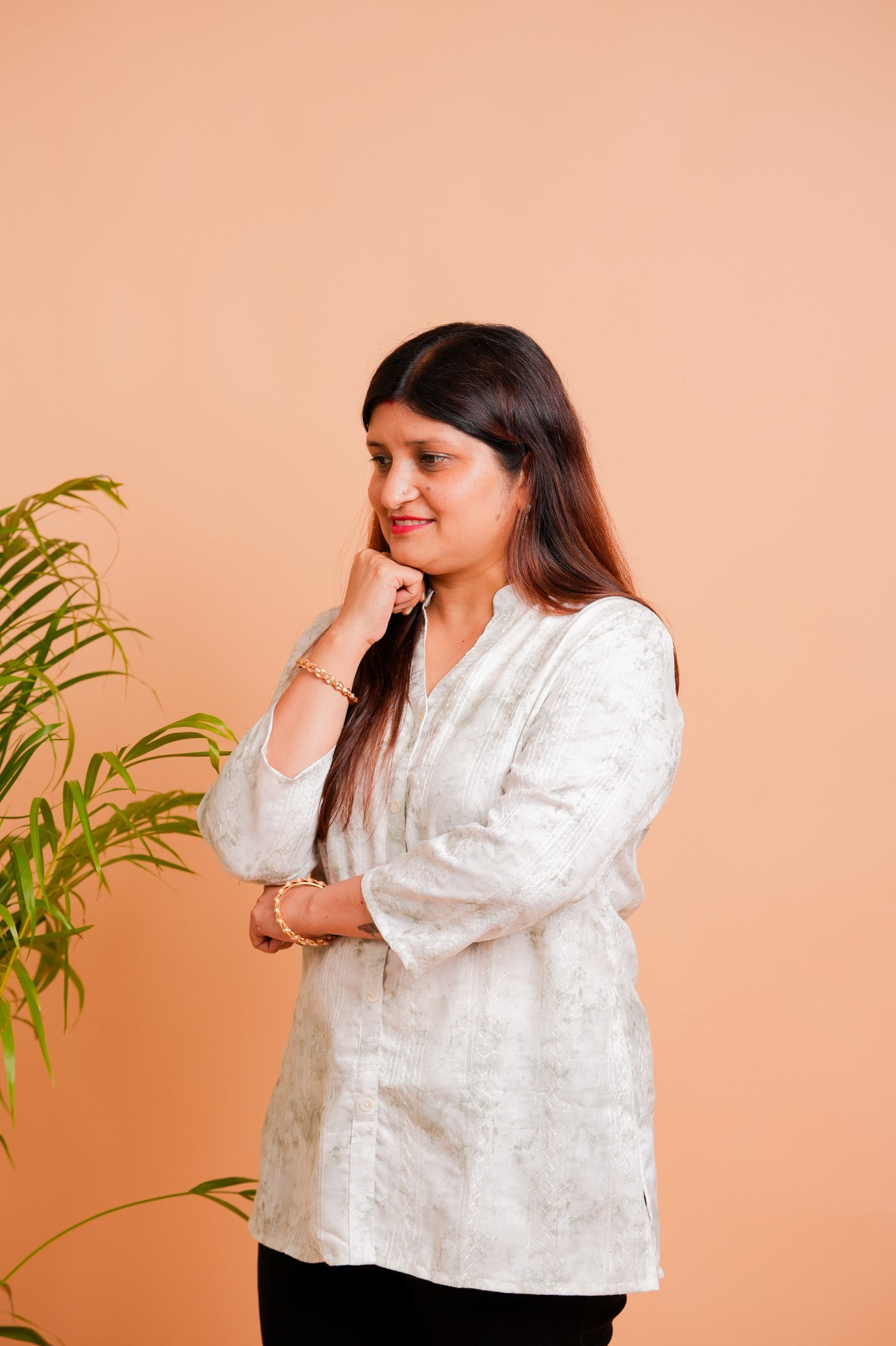 PARIL- MARBLE GREEN TUNIC