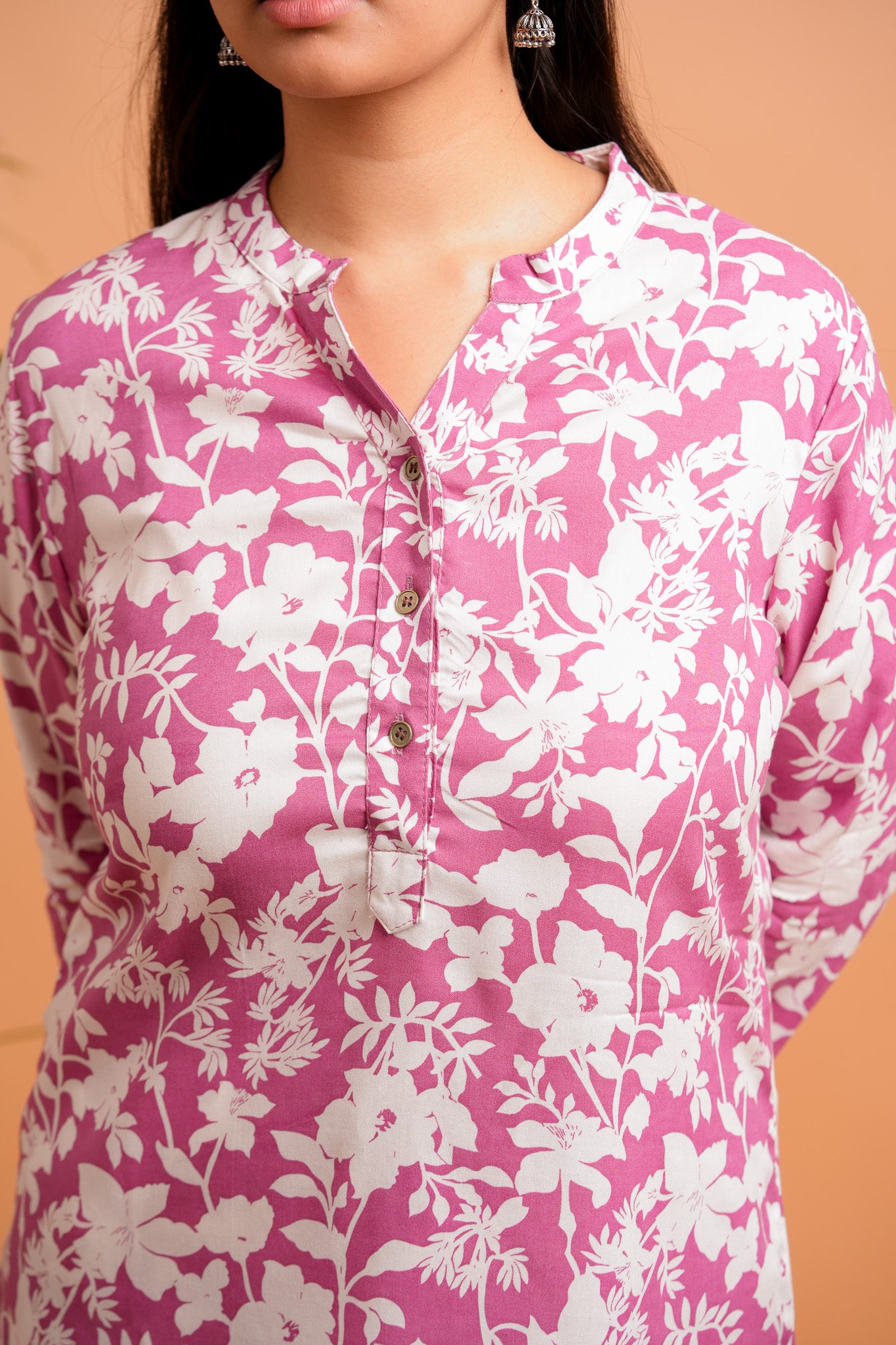 LAHIA- PURPLE AND WHITE CO-ORD SET