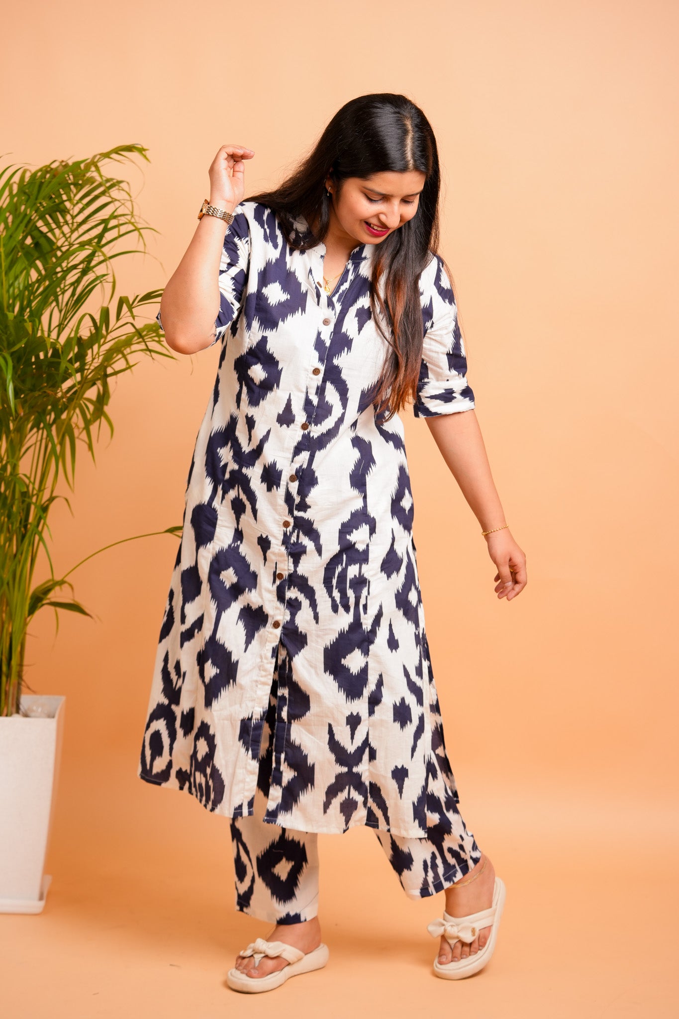 LUVA - NAVY AND WHITE CO-ORD SET