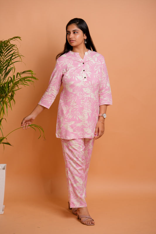 LAYA- PINK  CO-ORD SET