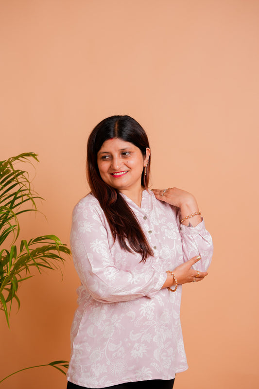 PALOMI- PEACH RAYON TUNIC