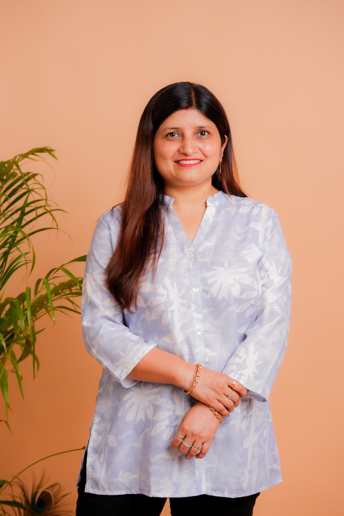 PAREE- BLUE AND WHITE TUNIC