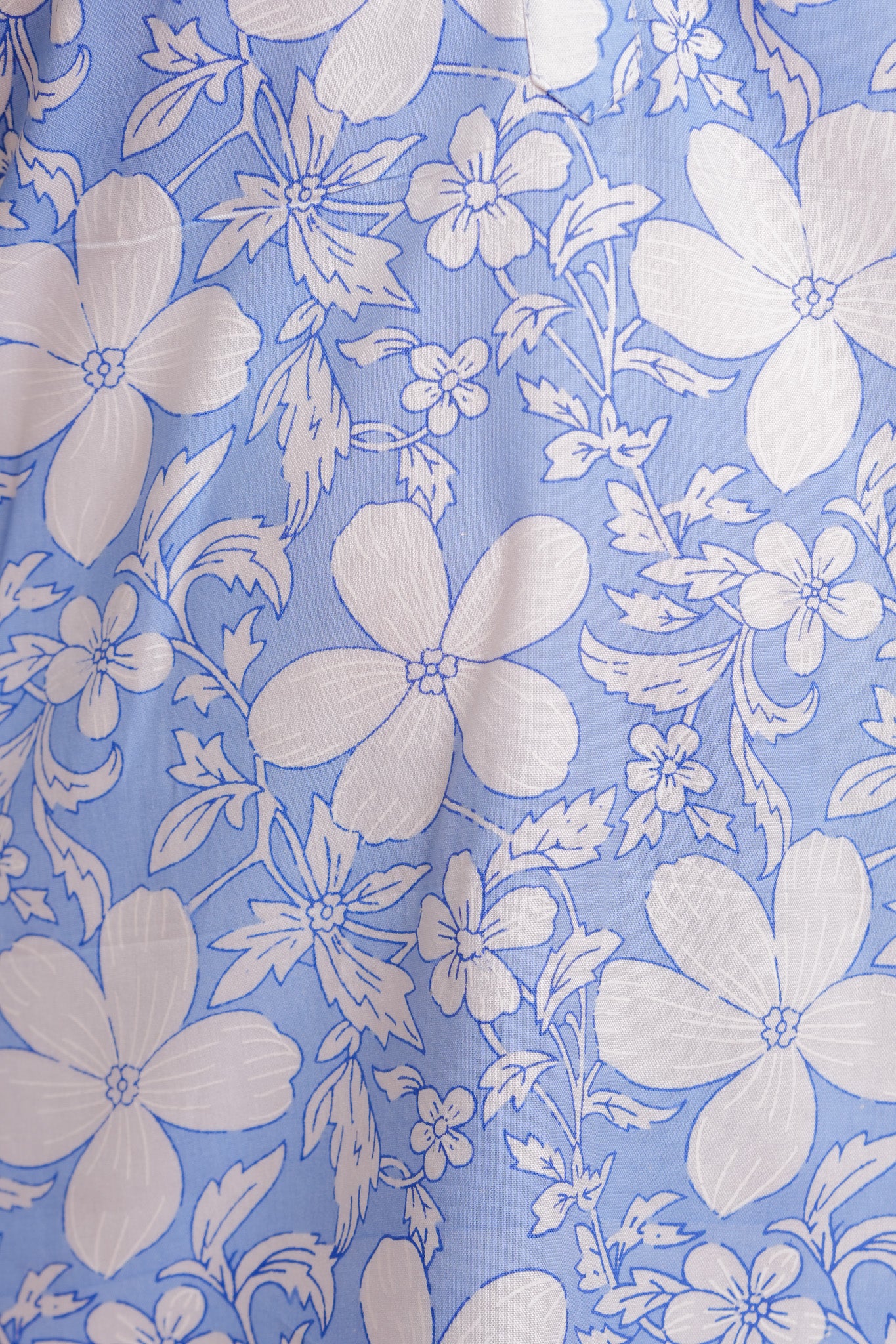 PRENA- BLUE AND WHITE RAYON TUNIC