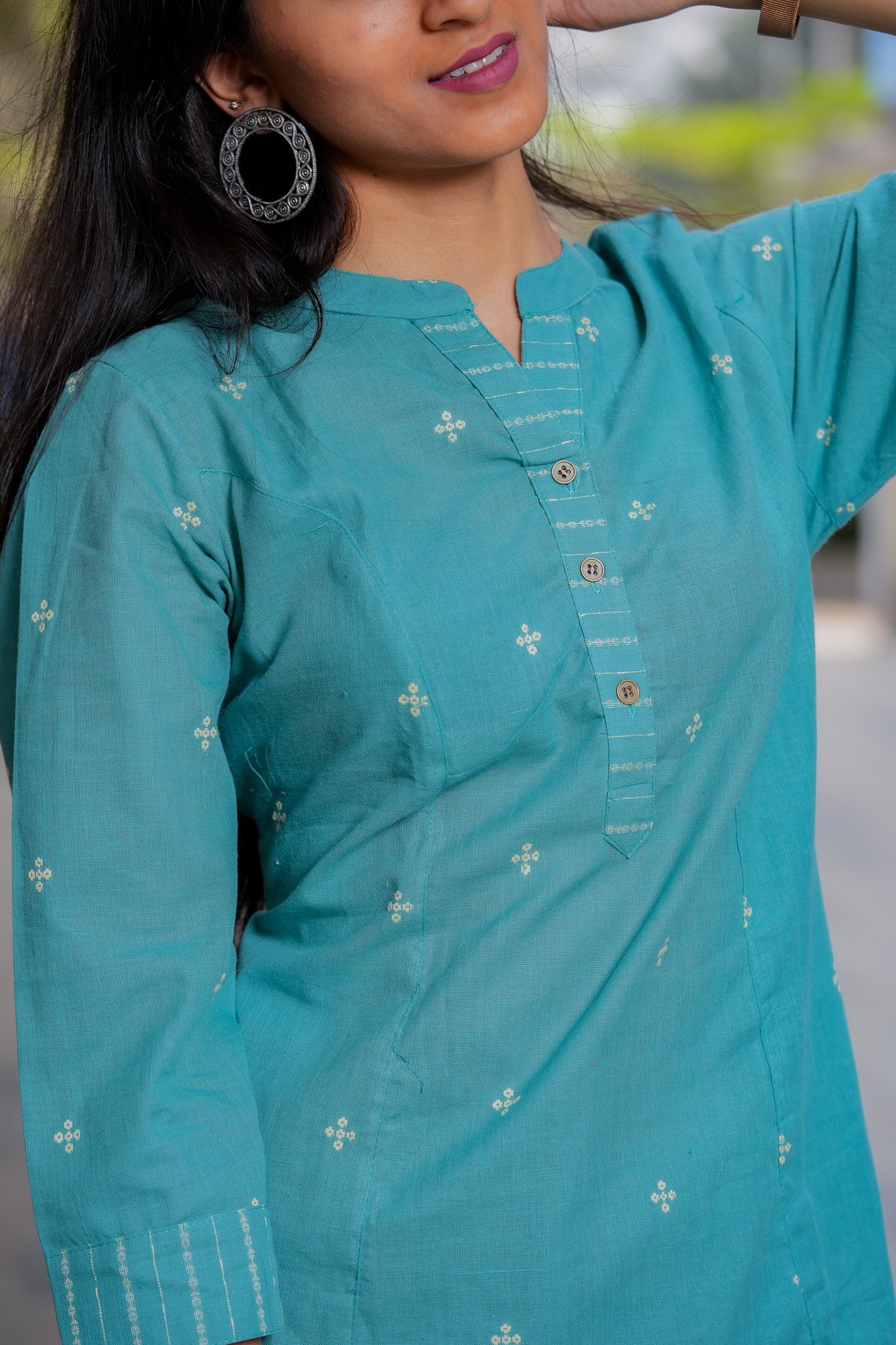 LAKIVA - HANDLOOM JUNGLE GREEN KURTA PANT