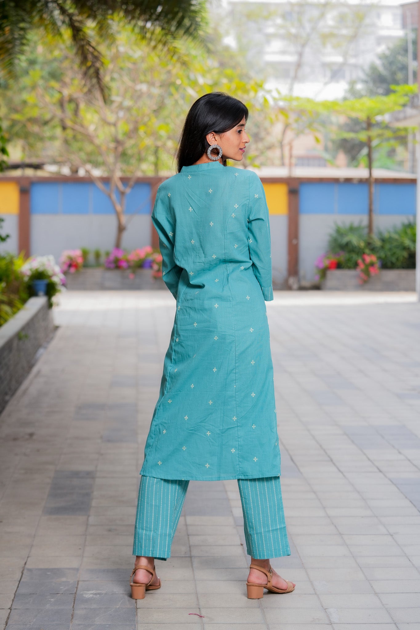 LAKIVA - HANDLOOM JUNGLE GREEN KURTA PANT