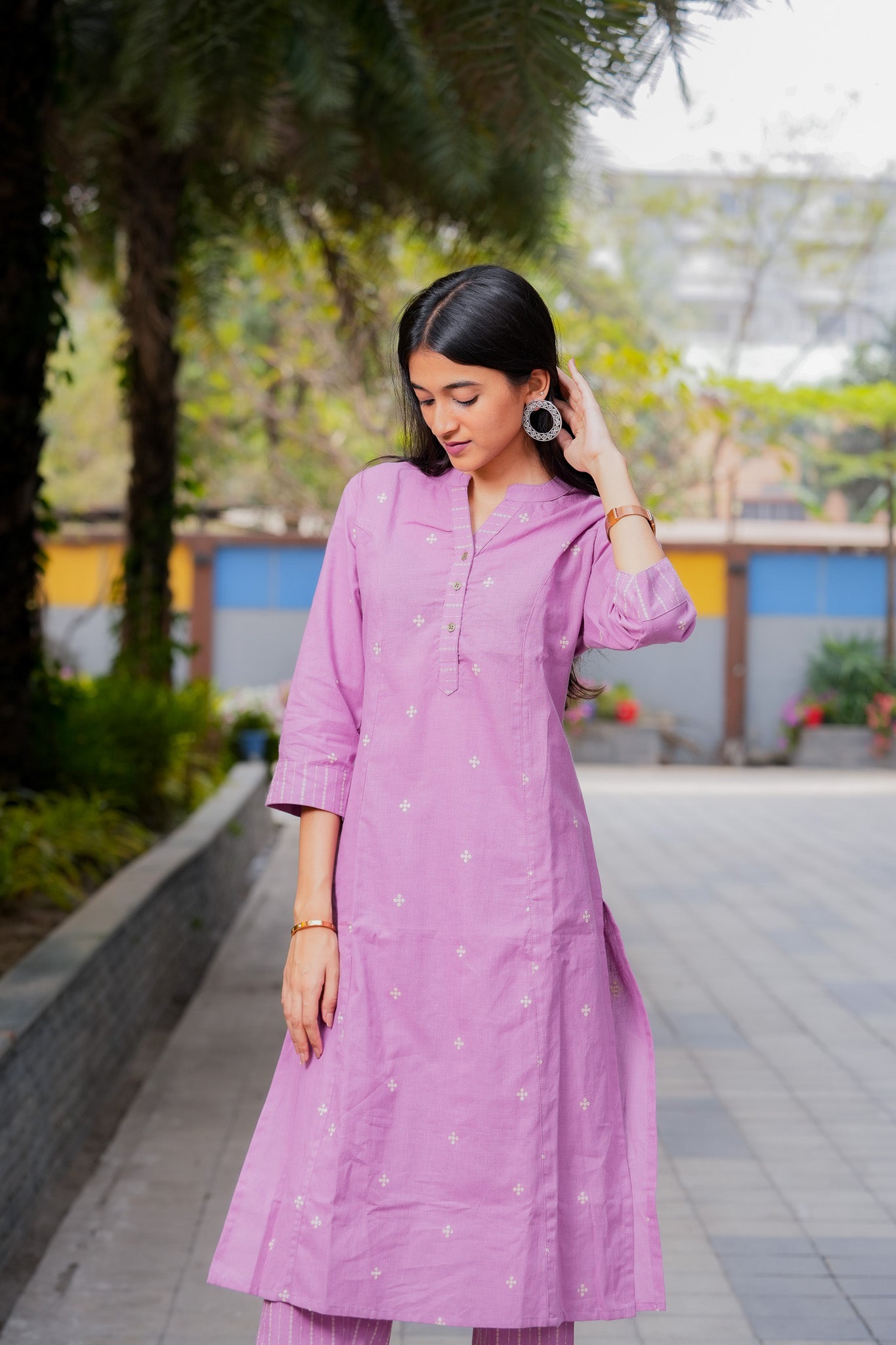 LAVALI - HANDLOOM PURPLE KURTA PANT