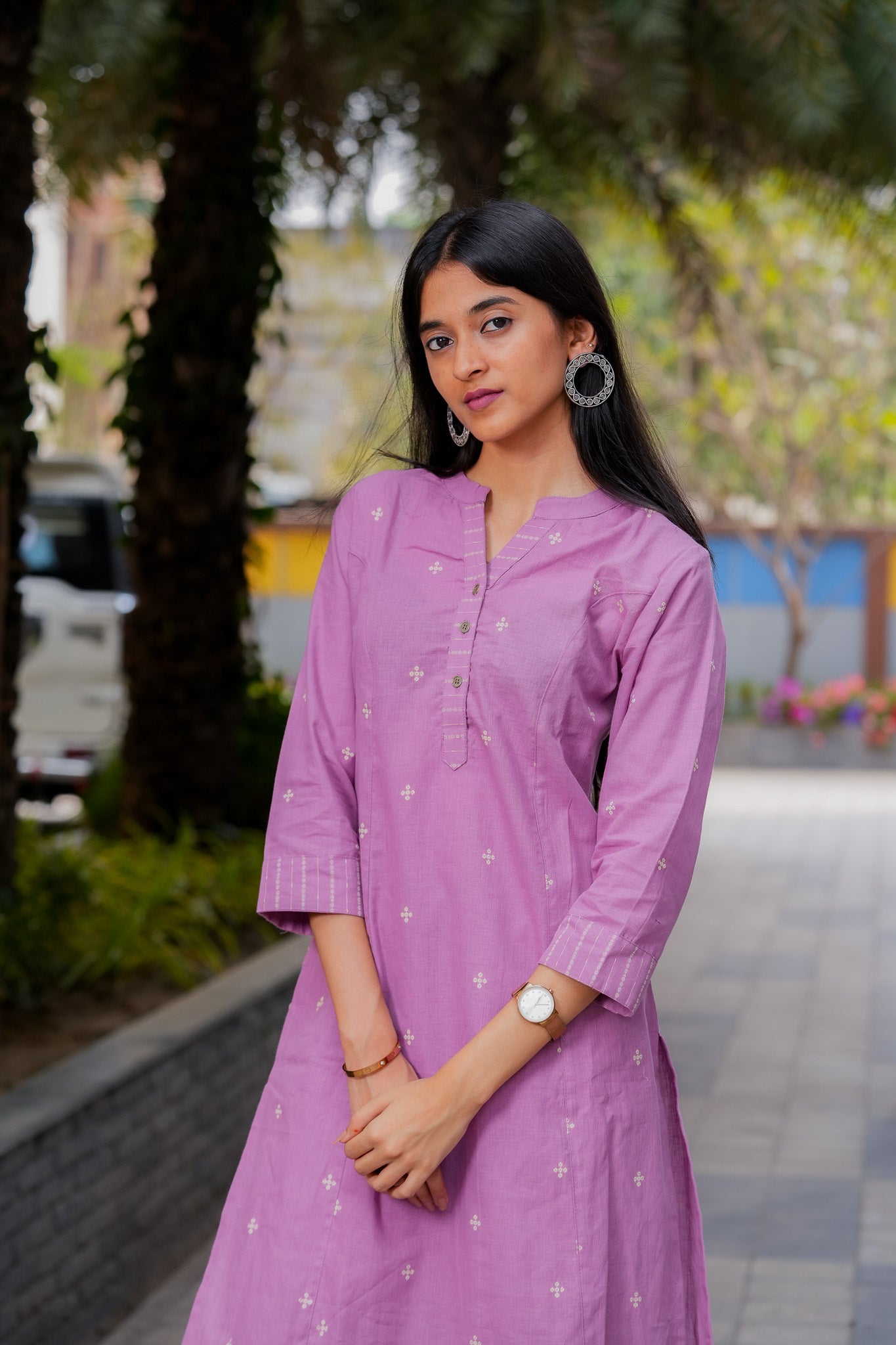 LAVALI - HANDLOOM PURPLE KURTA PANT