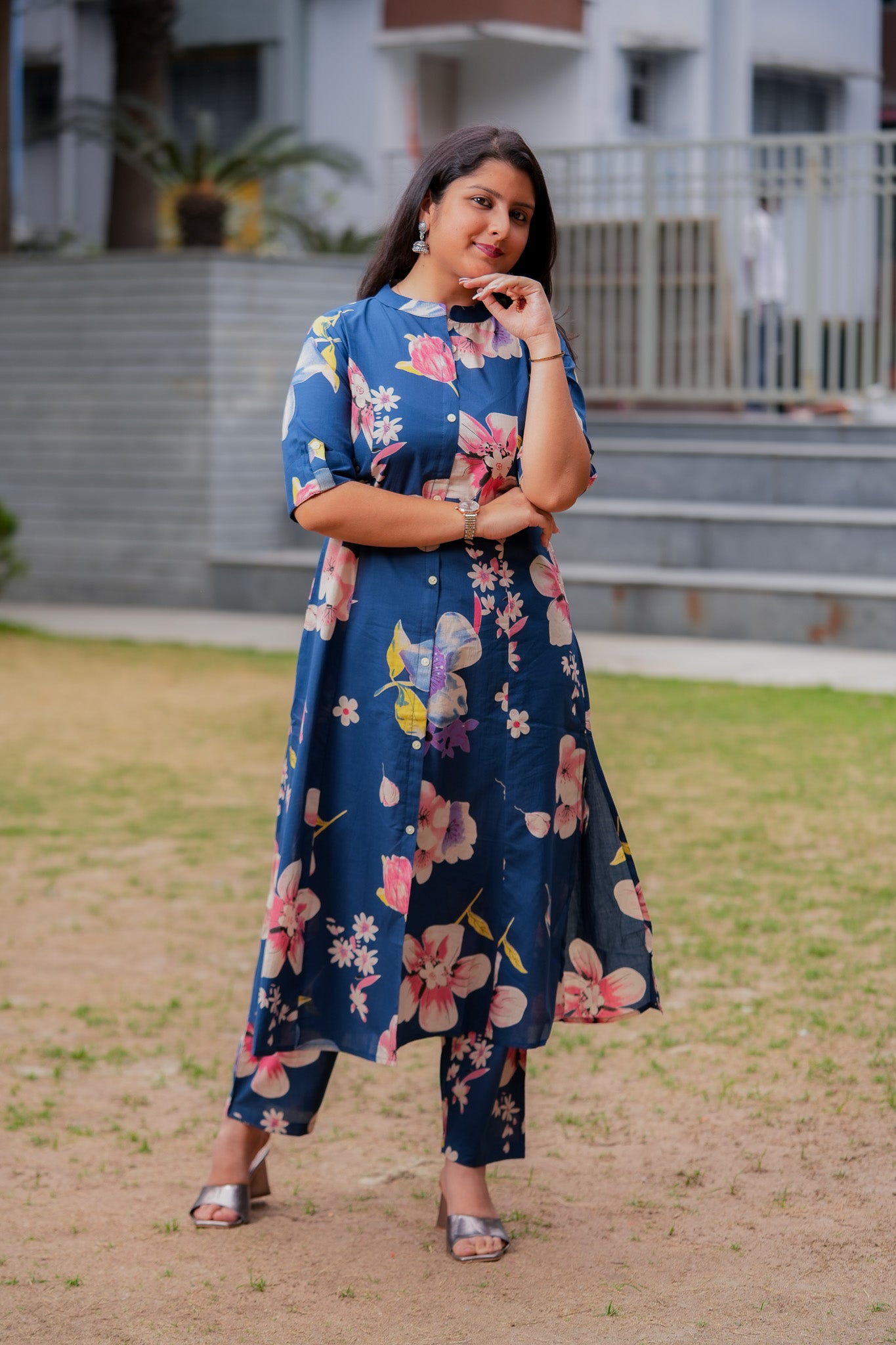 LYLA- NAVY BLUE CO-ORD SET