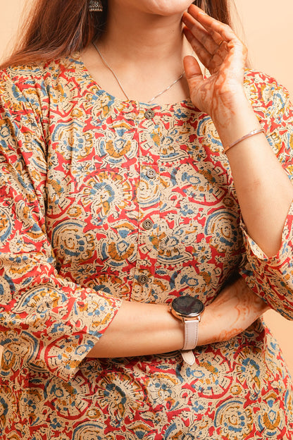 KIYA- AJRAKH PRINT COTTON KURTA