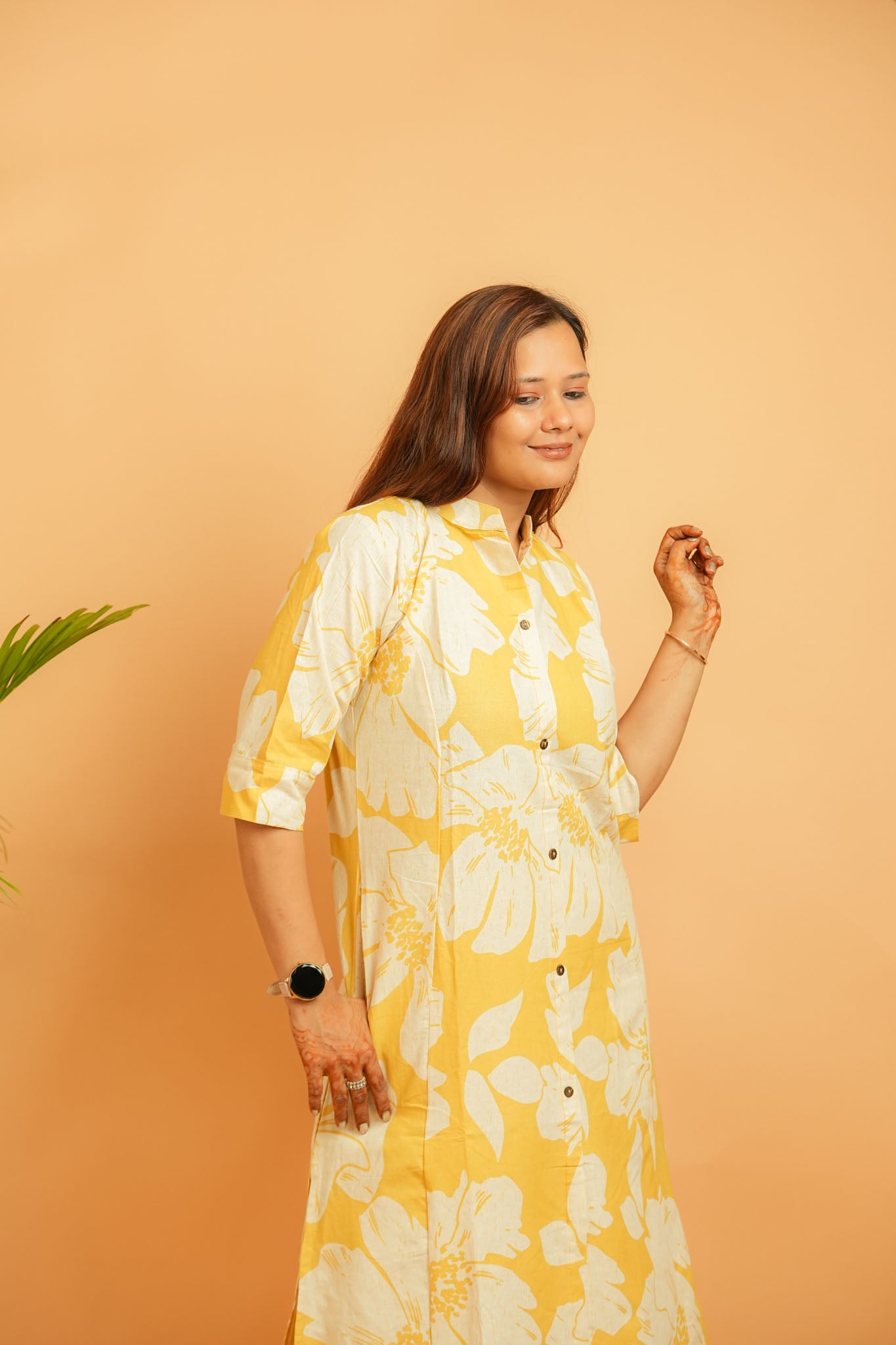 LIJA- YELLOW COTTON FLEX CO-ORD SET