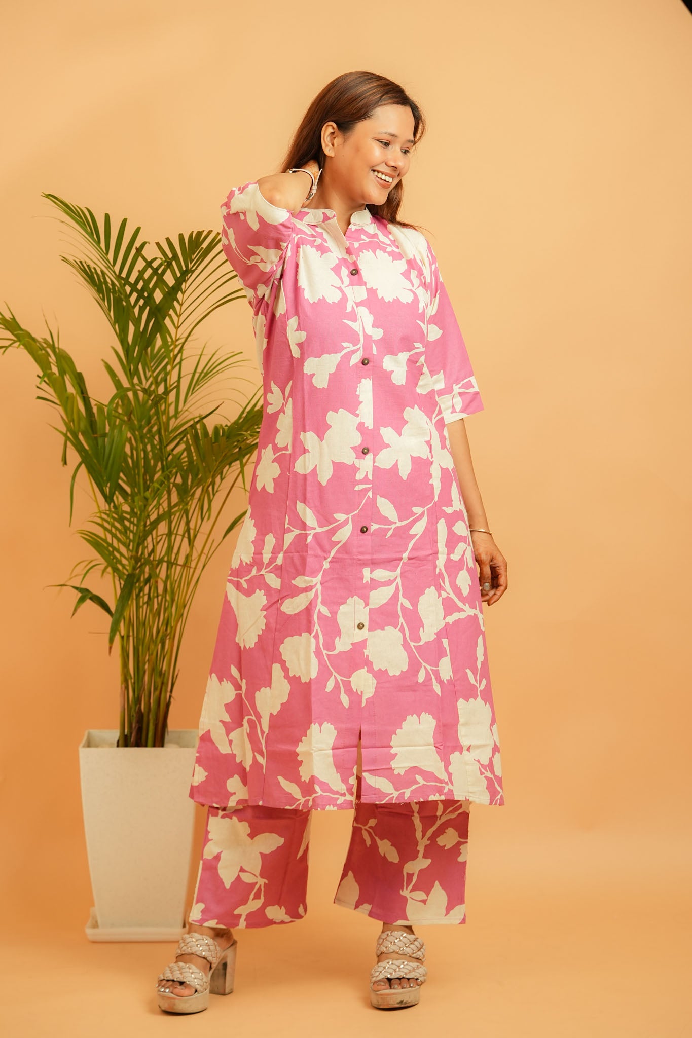 LANA- PURPLE COTTON FLEX CO-ORD SET