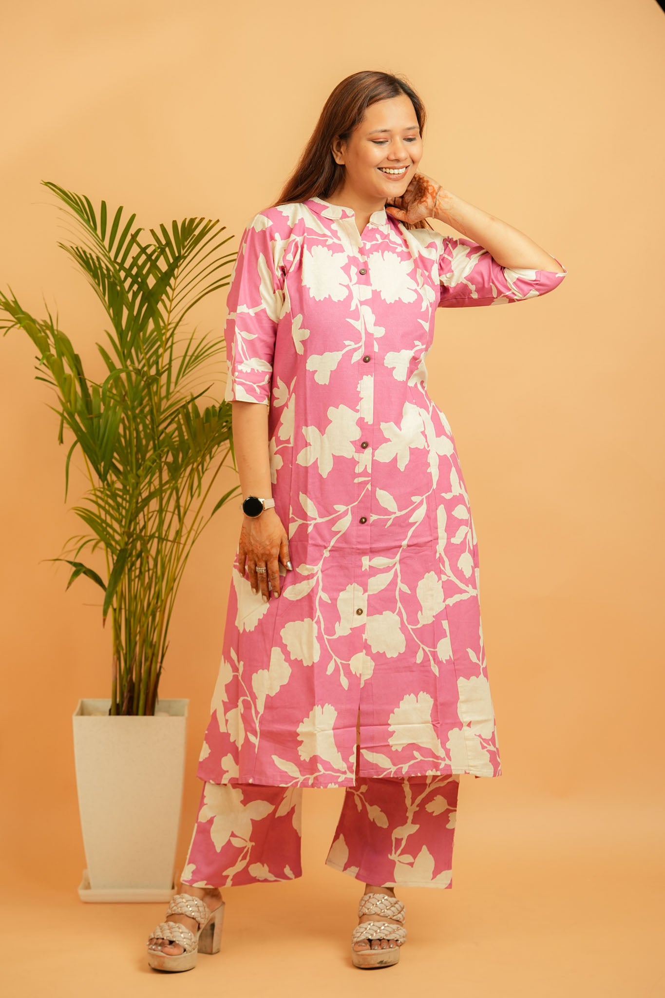 LANA- PURPLE COTTON FLEX CO-ORD SET