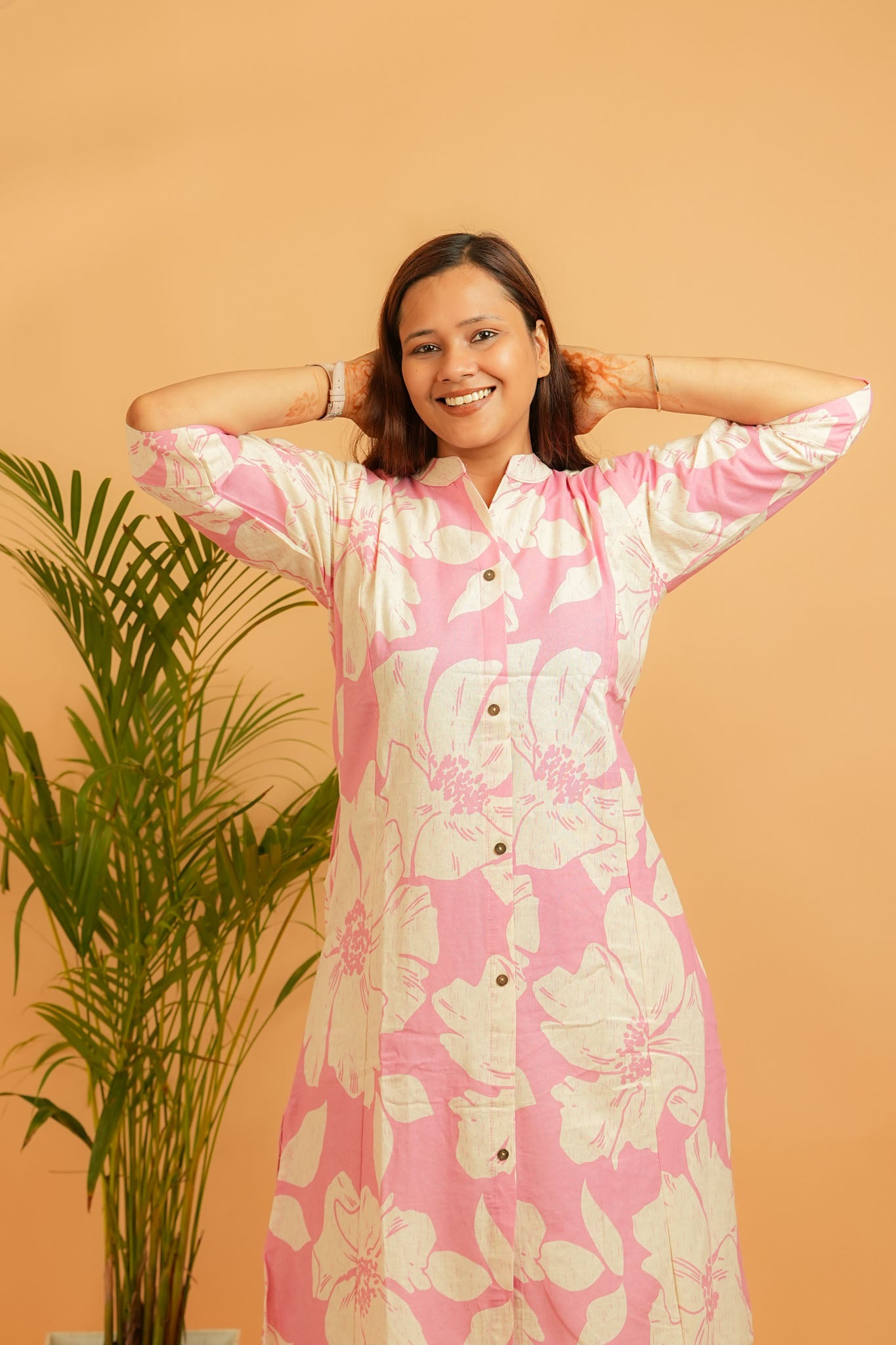 LAIRA- PINK COTTON FLEX CO-ORD SET