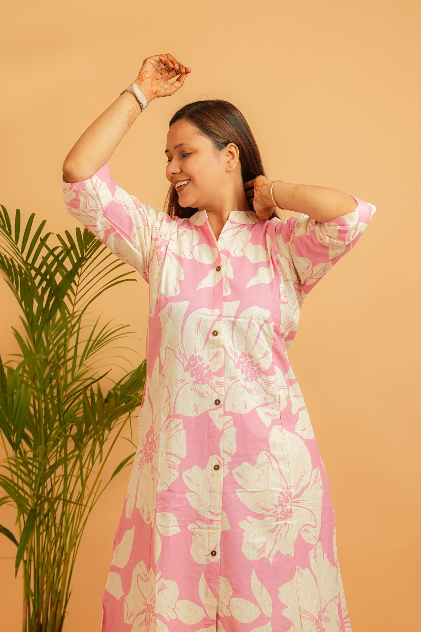 LAIRA- PINK COTTON FLEX CO-ORD SET