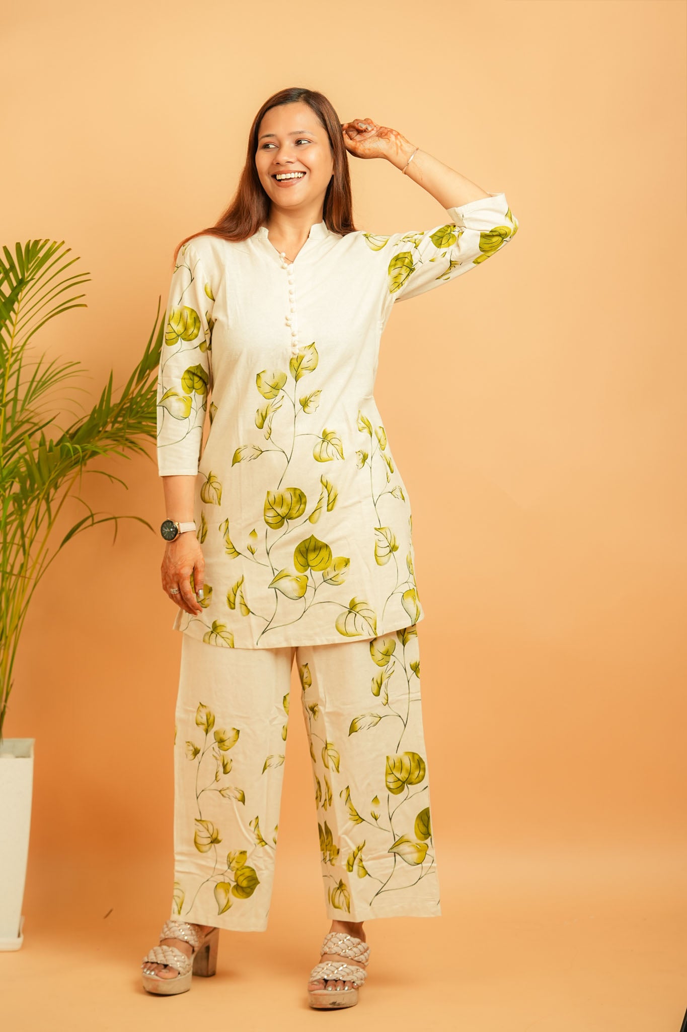 LIPI - NATURAL & GREEN COTTON FLEX CO-ORD SET