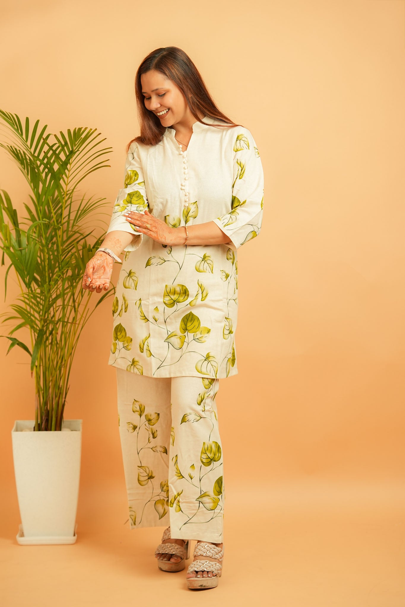 LIPI - NATURAL & GREEN COTTON FLEX CO-ORD SET