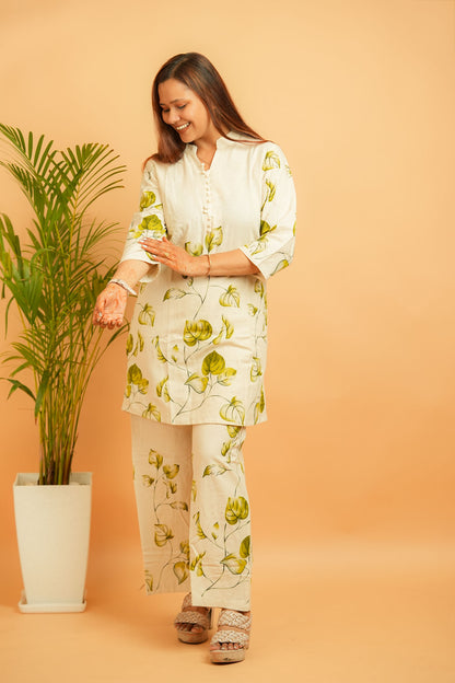LIPI - NATURAL & GREEN COTTON FLEX CO-ORD SET