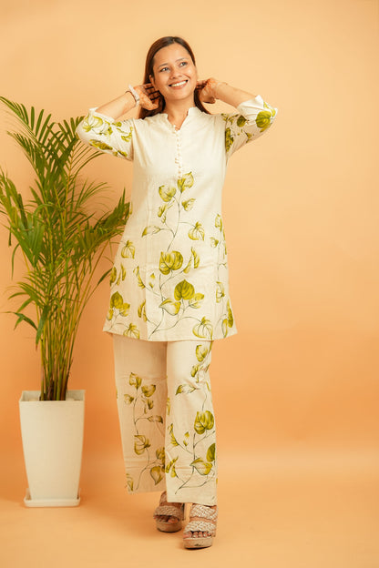 LIPI - NATURAL & GREEN COTTON FLEX CO-ORD SET