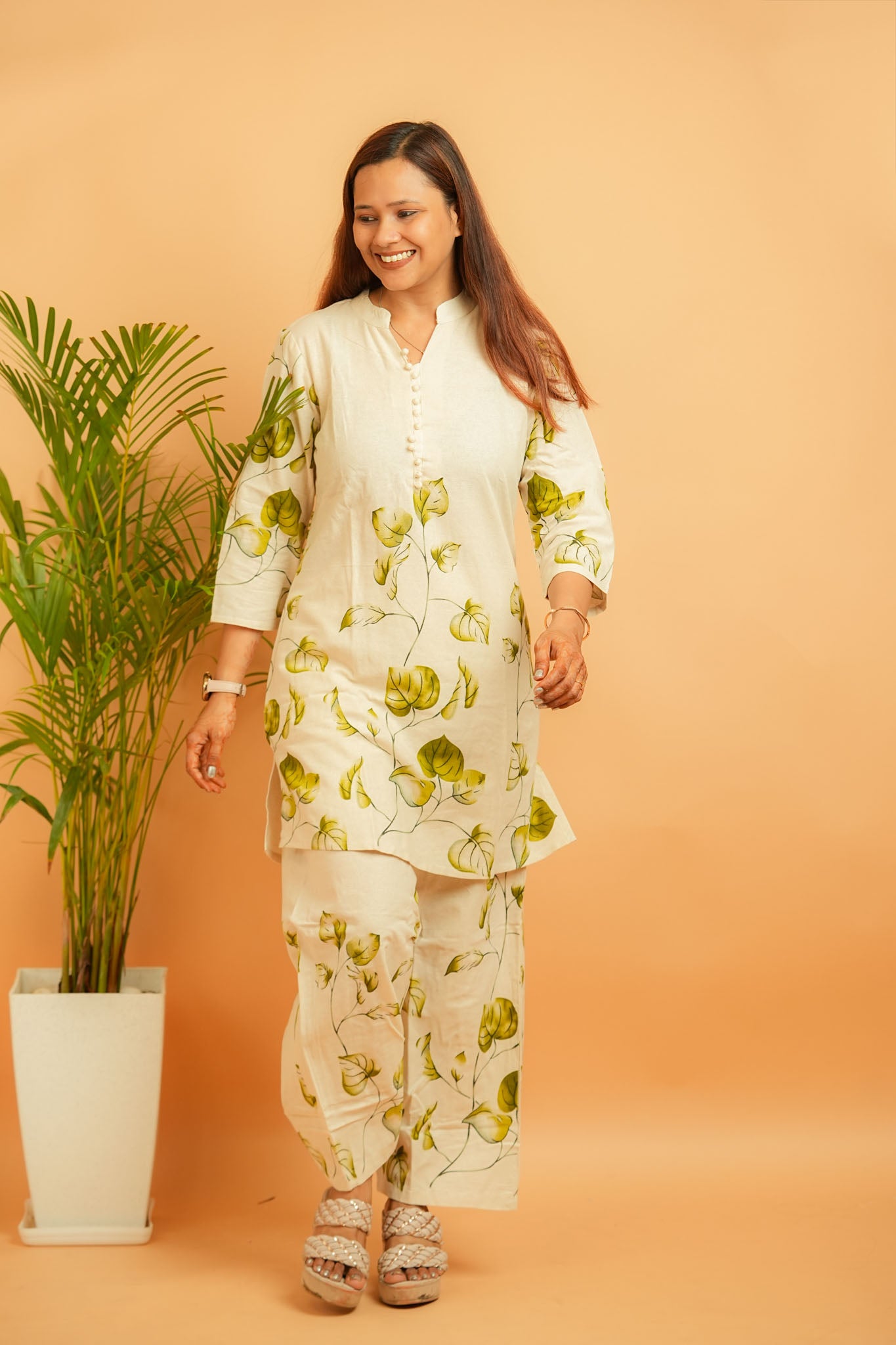 LIPI - NATURAL & GREEN COTTON FLEX CO-ORD SET