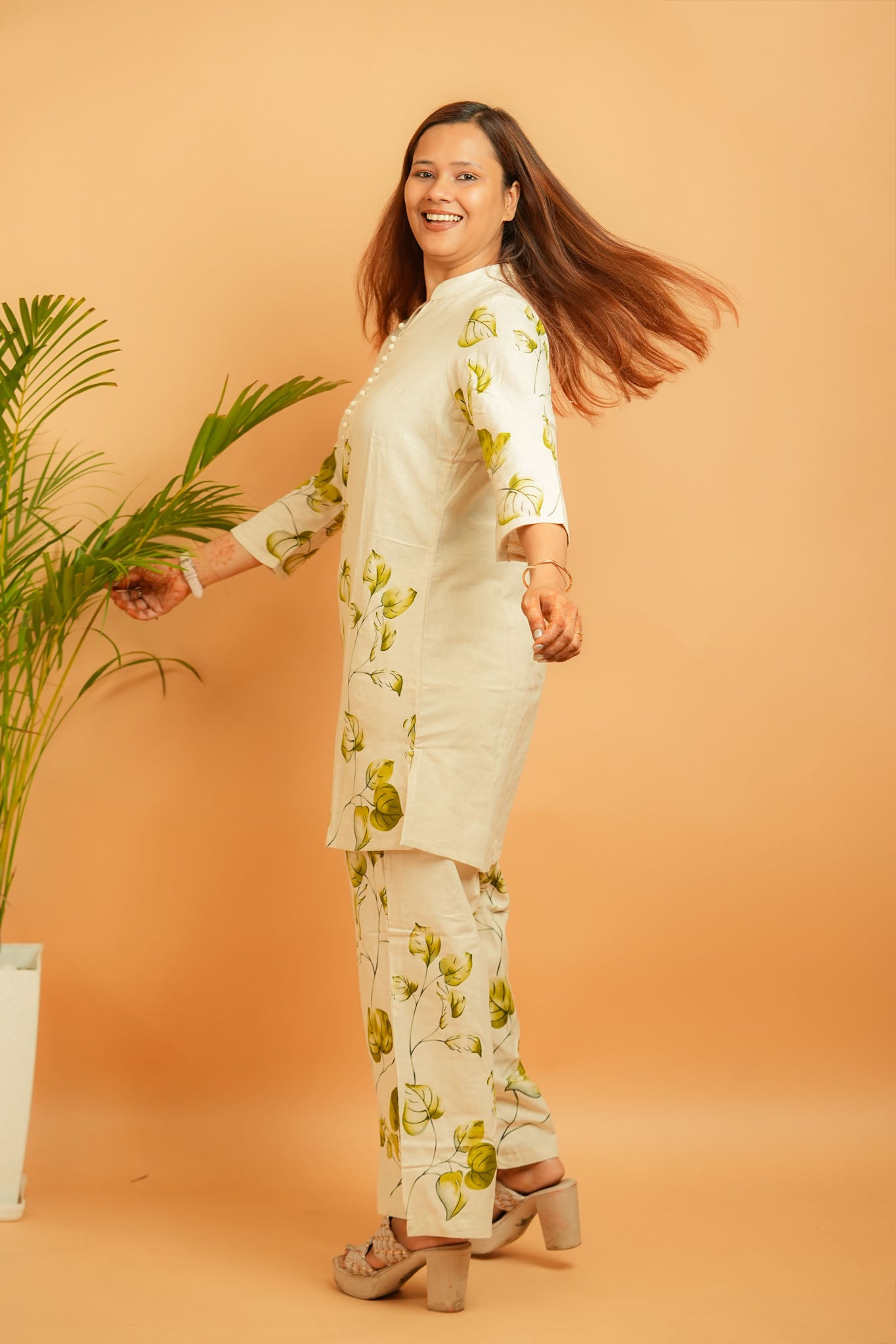 LIPI - NATURAL & GREEN COTTON FLEX CO-ORD SET