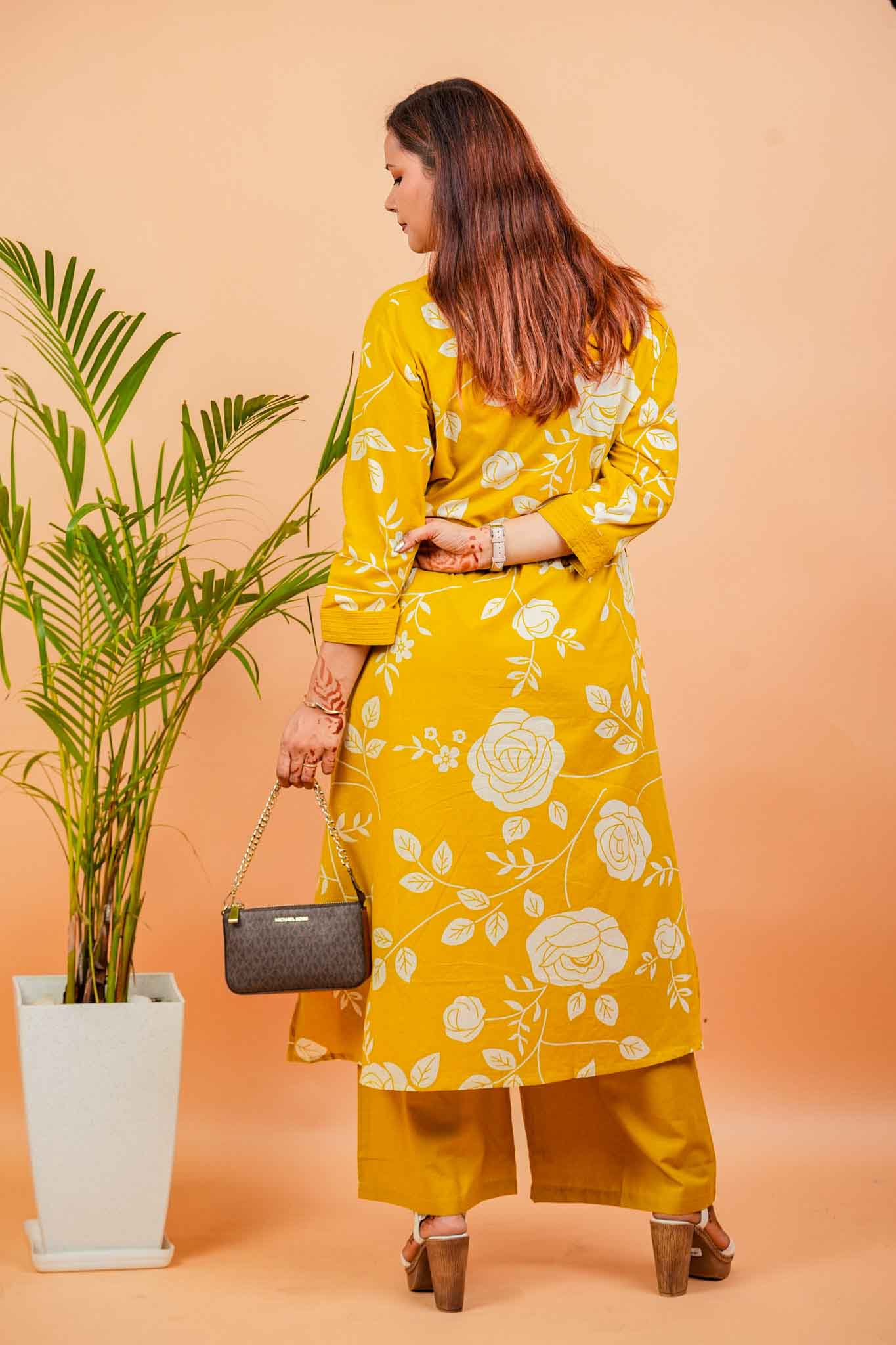LYM- MUSTARD PREMIUM COTTON CO-ORD SET