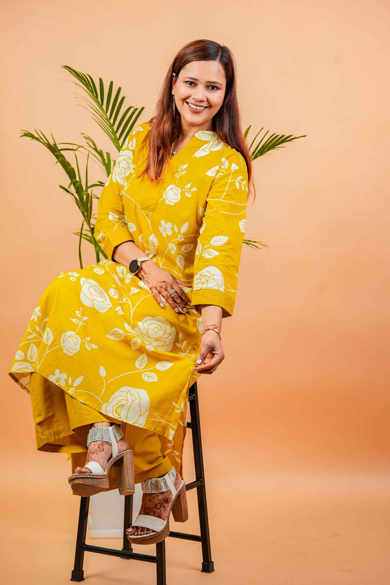 LYM- MUSTARD PREMIUM COTTON CO-ORD SET