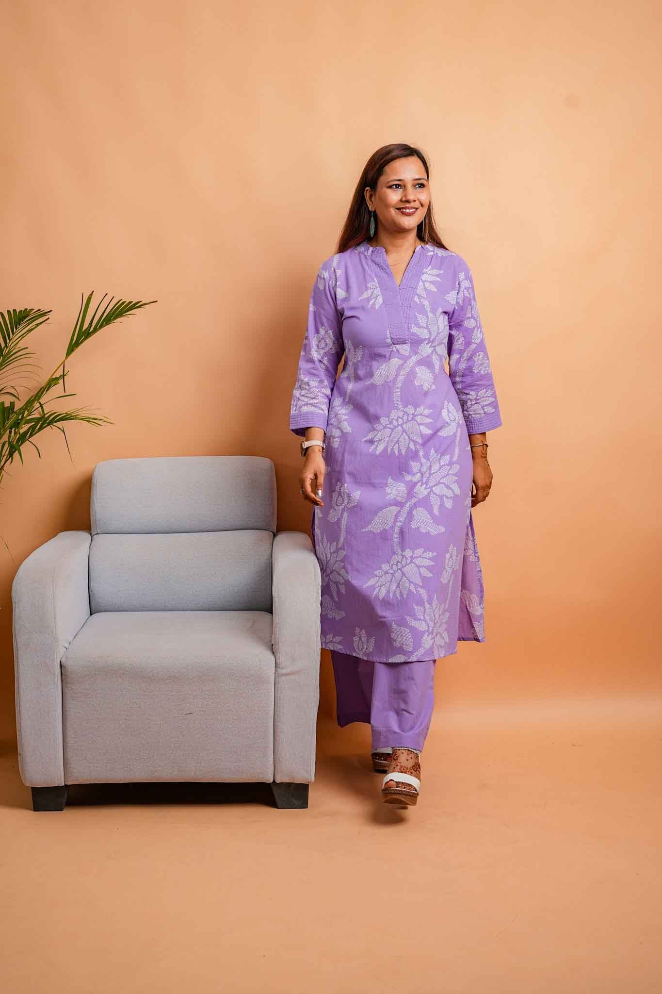 LUV- LILAC PREMIUM COTTON CO-ORD SET