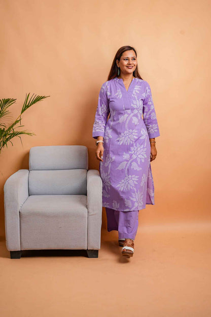 LUV- LILAC PREMIUM COTTON CO-ORD SET