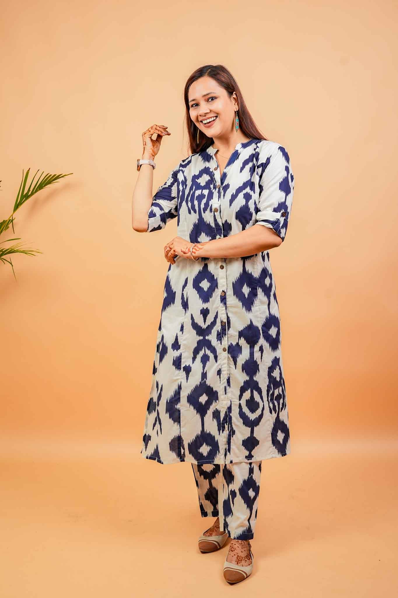 LUVA - NAVY AND WHITE CO-ORD SET