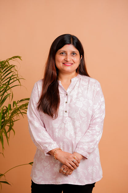 PALOMI- PEACH RAYON TUNIC