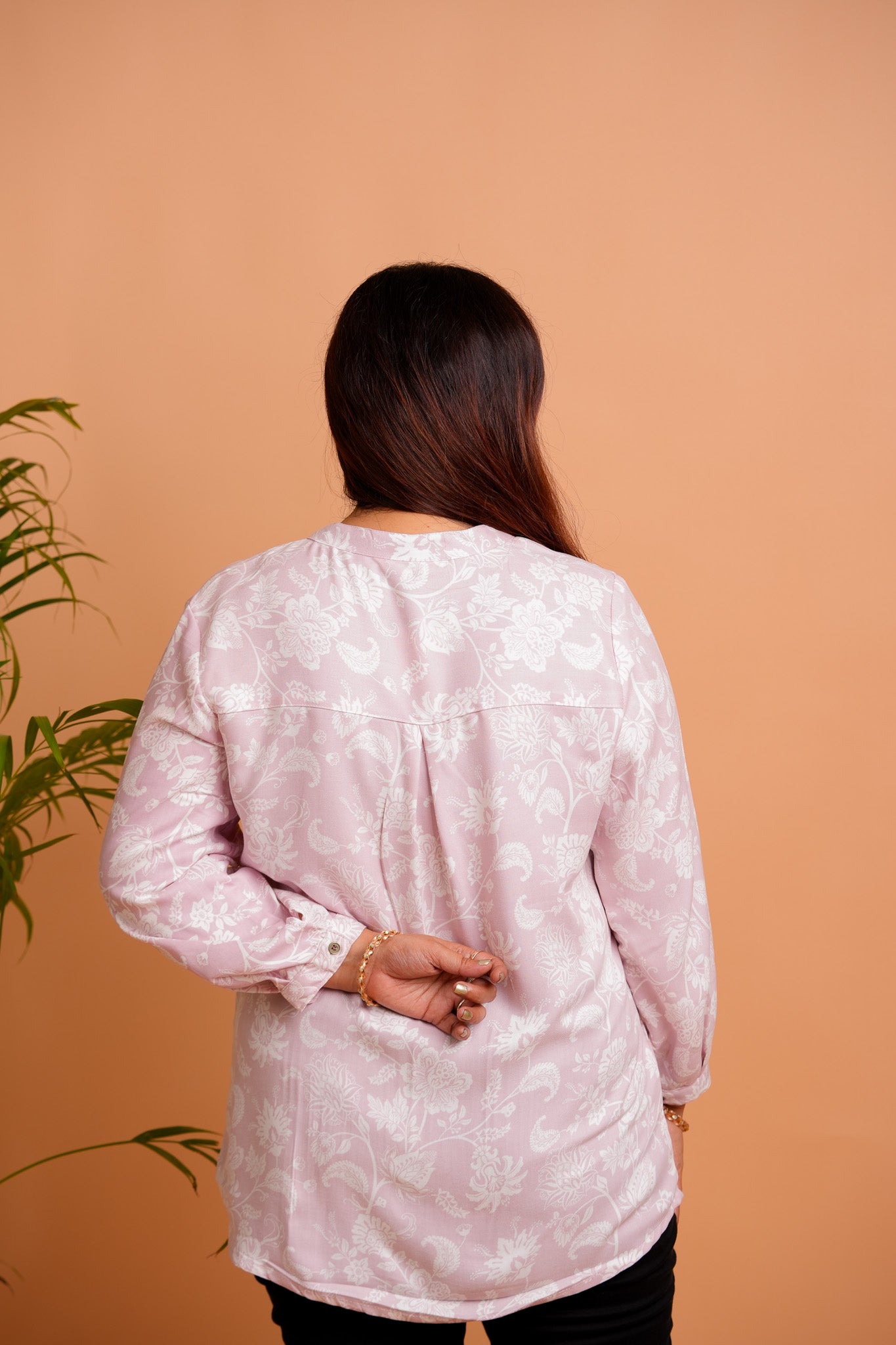 PALOMI- PEACH RAYON TUNIC