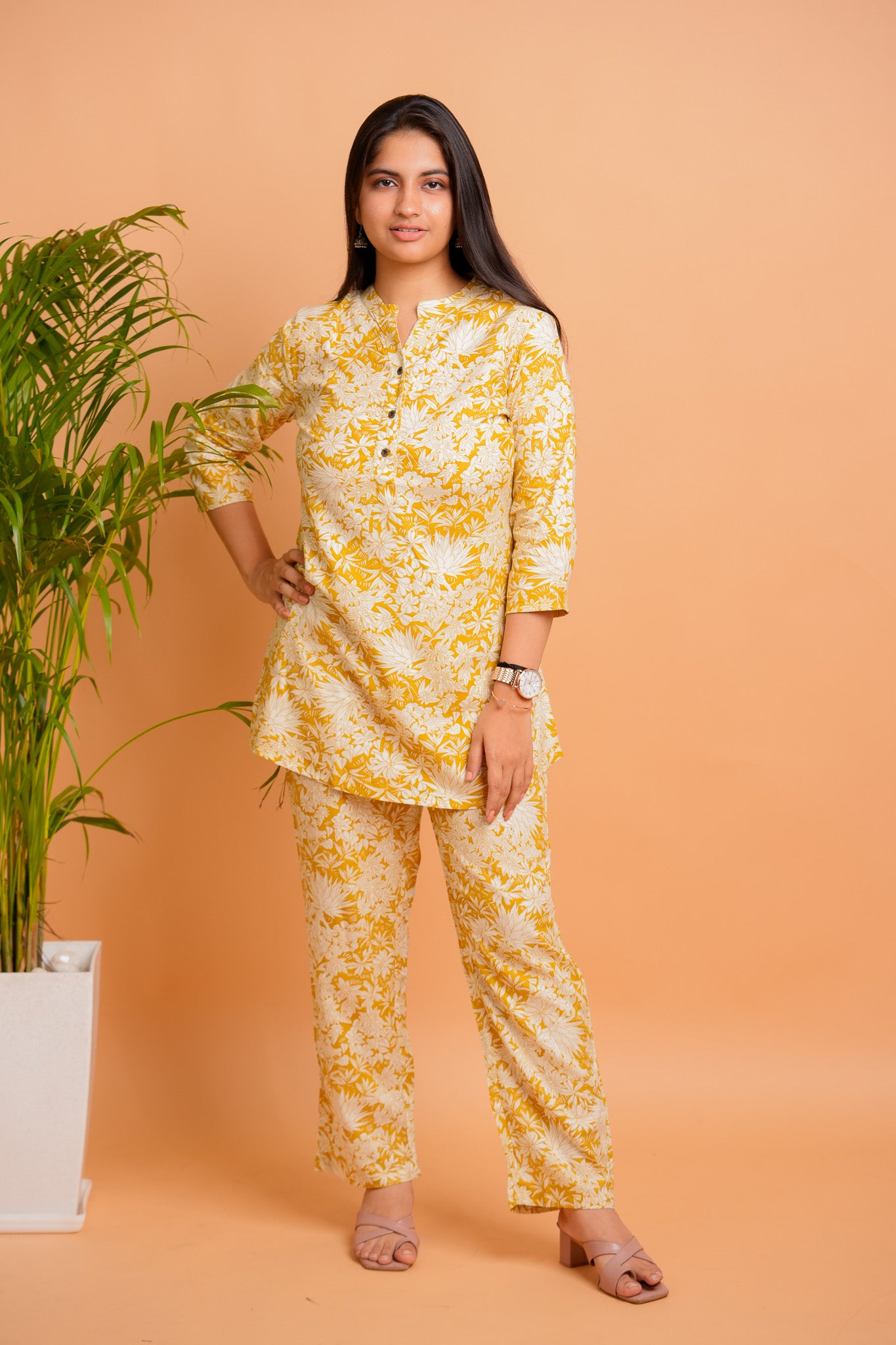 LIPY- MUSTARD  CO-ORD SET