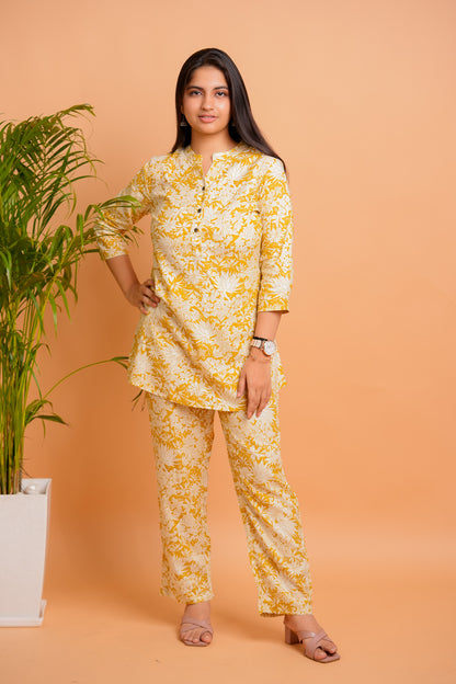 LIPY- MUSTARD  CO-ORD SET