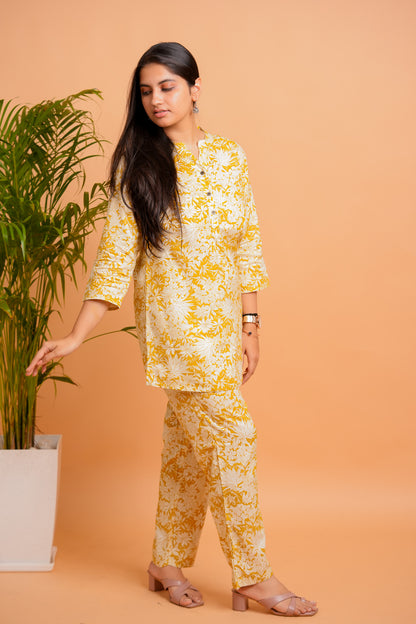 LIPY- MUSTARD  CO-ORD SET
