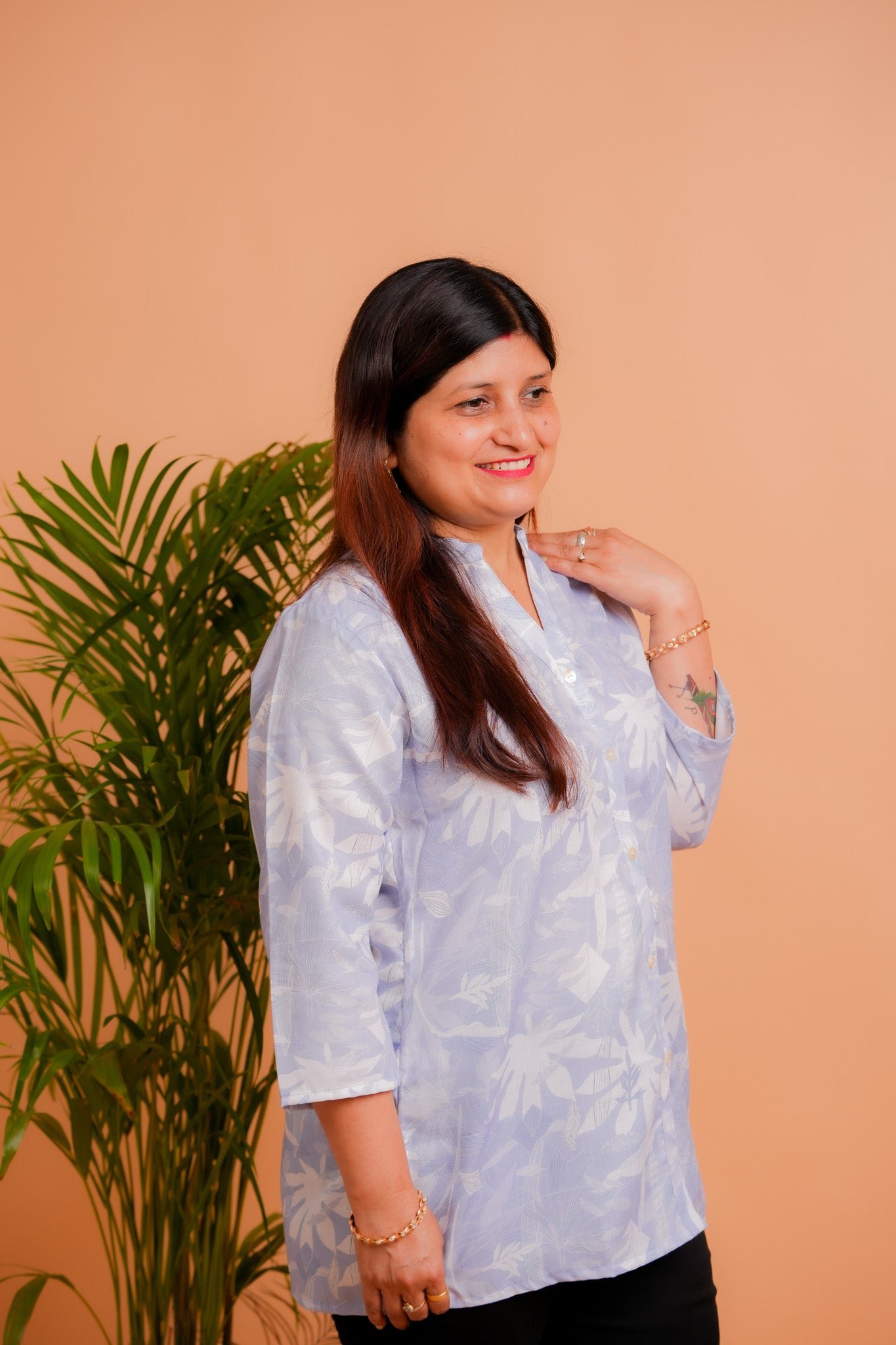 PAREE- BLUE AND WHITE TUNIC