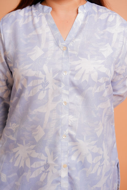 PAREE- BLUE AND WHITE TUNIC