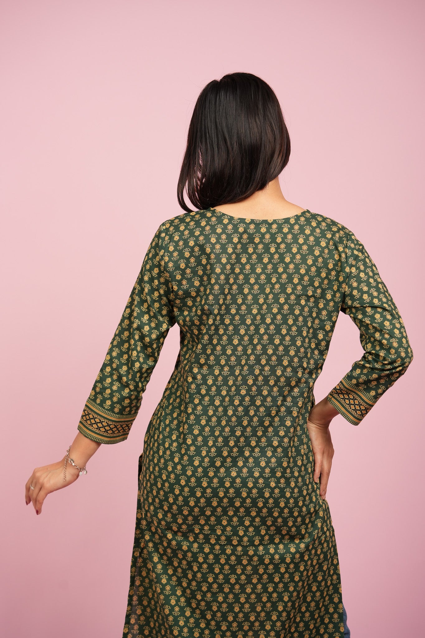 KAAMITA - TEAL COTTON KURTA