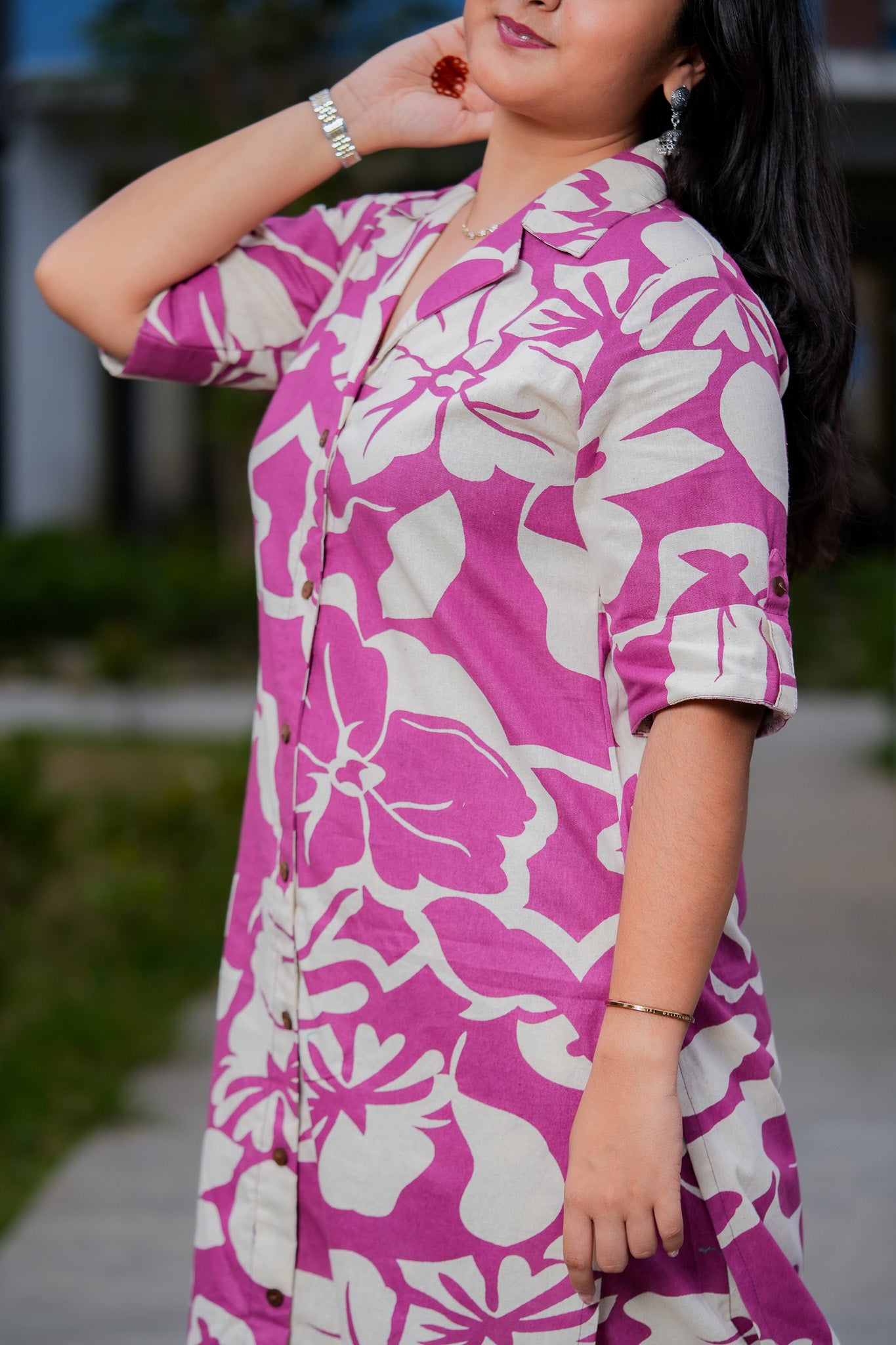 LABHA- PURPLE COLOUR CO-ORD SET WITH BAND COLLAR