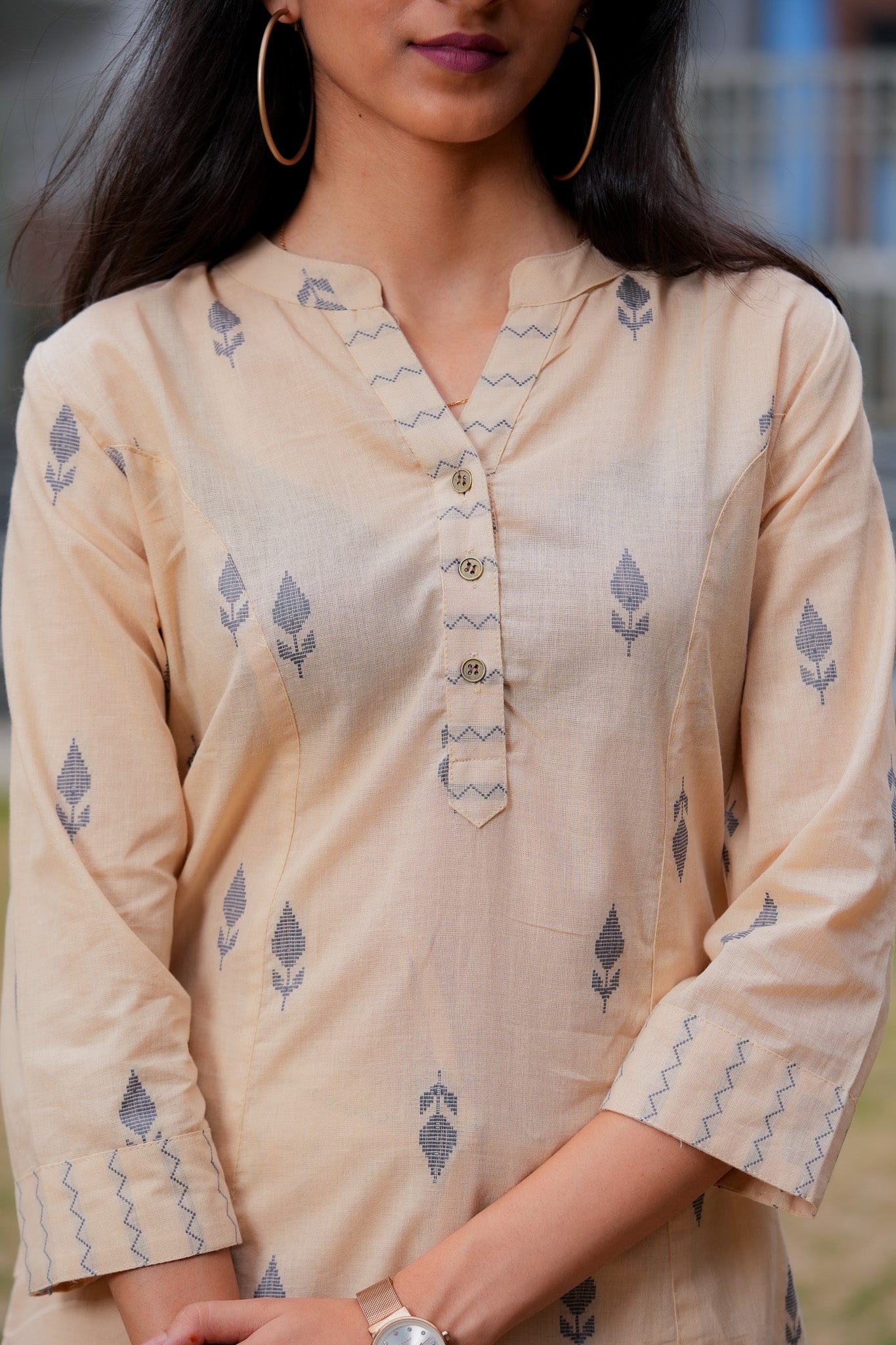 LISHIA - HANDLOOM BEIGE KURTA PANT